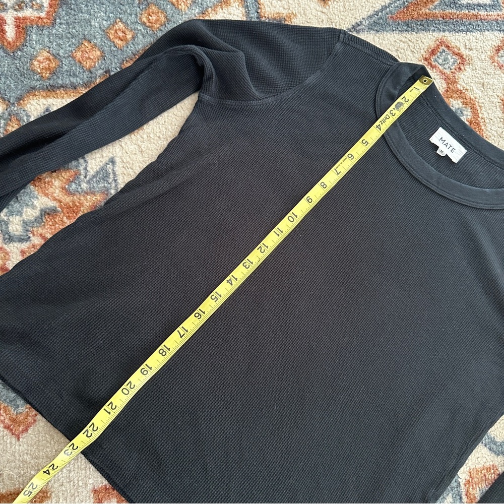 MATE the Label Black Thermal Long Sleeve Shirt - Picture 4 of 8